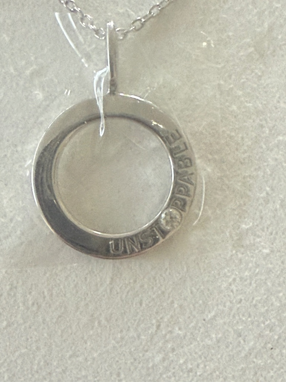 Serena Williams Silver Tone Unstoppable Necklace